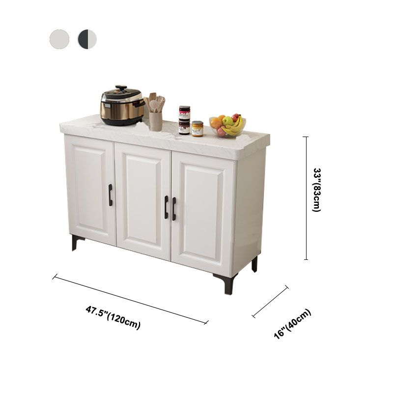 Server per sala da pranzo in marmo moderno in marmo con 2/3 porte