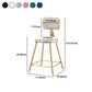 Glam Metal Barstool Round Seat Velvet Stool with Gold Legs in Matte Finish Clearhalo 'Bar Furniture' 'Bar Stools' 'bar_stools' 'furn' 'furn_bar_stools' 'Furniture' 'Kitchen & Dining Furniture' 1200x1200_8a446fb7-359a-4956-907b-20c0eed4308a