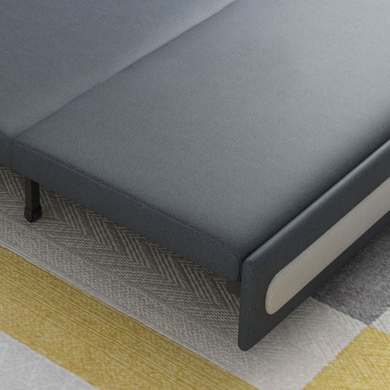 Tight Back Convertible Fabric Sofa Bed 33.46"H High Wear Resistance Square Arm Sofa Bed Clearhalo 'furn' 'furn_sofas' 'Furniture' 'furniture_sofas' 'kitchen' 'kitchen_sofas' 'Living Room Furniture' 'Sofa' 'sofas' 1200x1200_8a457096-787f-4ee6-8d84-c97a0196576c