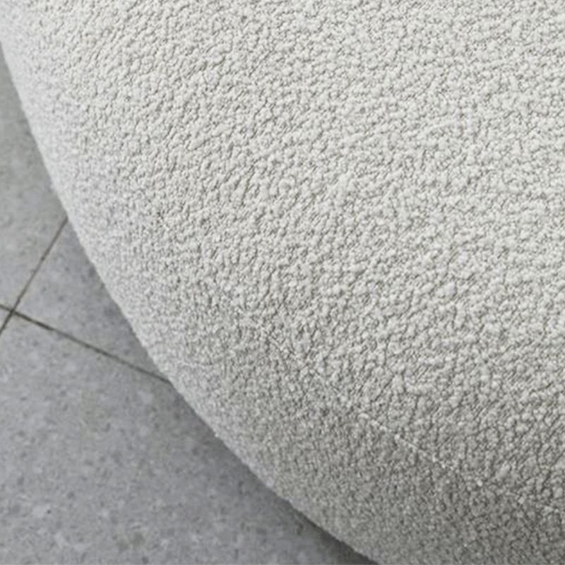 Contemporary Curved Wool Sofa Sloped Armed Sofa in White of 27.56" H Clearhalo 'furn' 'furn_sofas' 'Furniture' 'Living Room Furniture' 'Sofa' 'sofas' 1200x1200_8a458d57-52e0-4e60-8457-6d3ec495c093