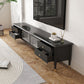 Traditional TV Stand Enclosed Storage TV Media Console with Drawers