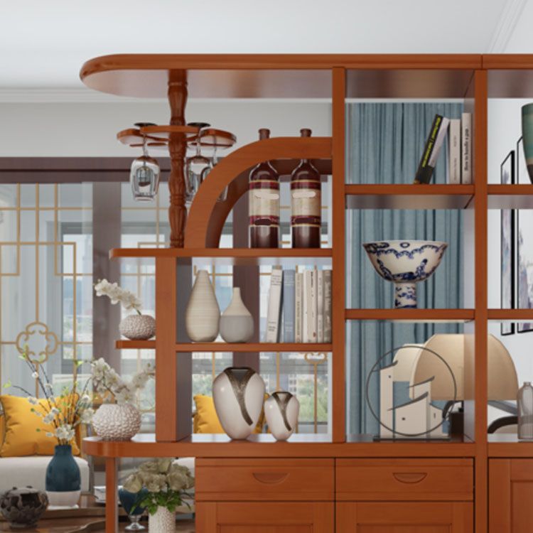 Contemporary 2-drawer Solid Wood 74.8" Tall Accent Cabinet with Doors Clearhalo 'Cabinets & Chests' 'cabinets_chests' 'furn' 'furn_cabinets_chests' 'Furniture' 'Living Room Furniture' 1200x1200_8a47ae68-d7e8-44b8-86b4-b455fa8ffc73