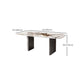White Stone Dining Table Set 1/2/5/7 Pieces Glam Dinette Set for Kitchen Clearhalo 'Dining Room Sets' 'Dining Tables & Seating' 'dining_room_set' 'furn' 'furn_dining_room_set' 'Furniture' 'Kitchen & Dining Furniture' 1200x1200_8a47b14b-f800-46ce-81b9-67d10065816a