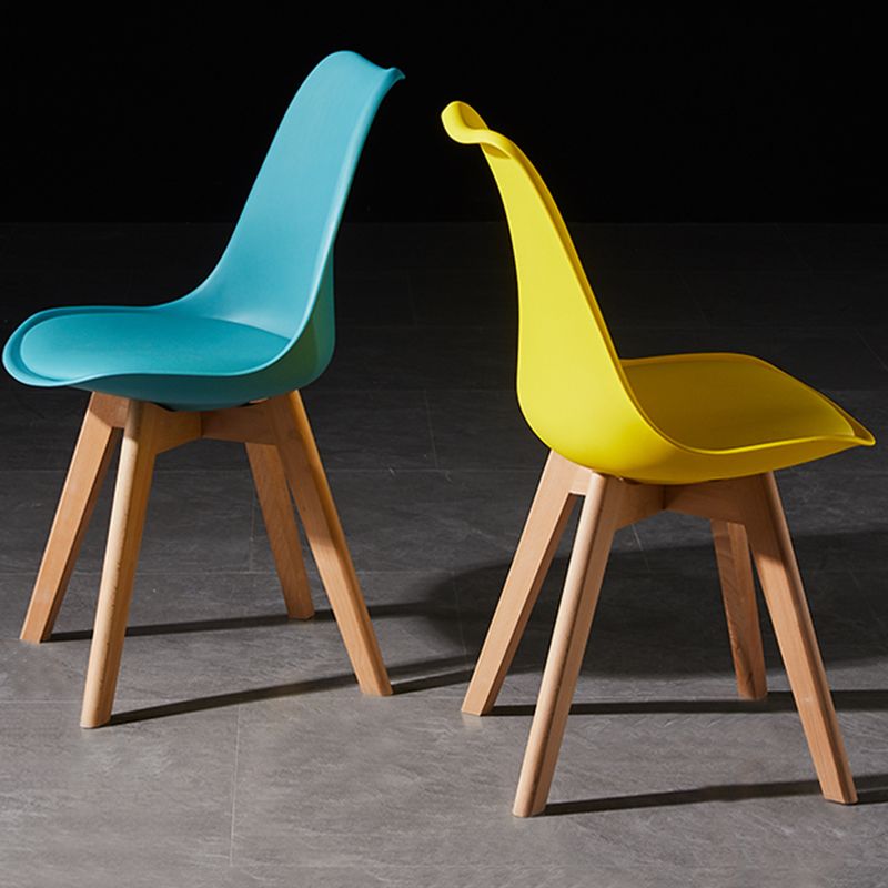 Contemporary Wood Dining Room Chairs Faux Leather Dining Armless Chairs for Home Use Clearhalo ' kitchen&dining_furn' 'Dining Chairs' 'Dining Tables & Seating' 'dining_chair' 'Furniture' 'furniture_dining_chair' 'Kitchen & Dining Furniture' 'kitchen' 1200x1200_8a4ac15d-e765-4ad1-9f06-df4e1445660f