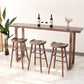 Taburete de bar moderno de madera maciza, taburete sin respaldo para restaurante
