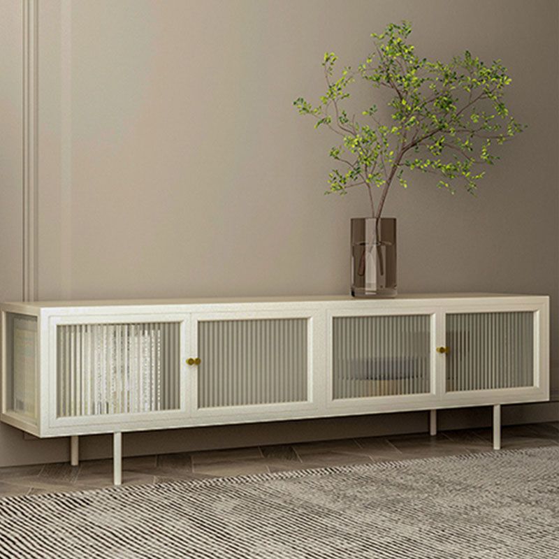 Metal and Glass TV Media Stand Industrial Media Console with Doors Clearhalo 'furn' 'furn_tv_stands_entertainment_centers' 'Furniture' 'Living Room Furniture' 'TV Stands & Entertainment Centers' 'TV Stands & Media Storage Furniture' 'tv_stands_entertainment_centers' 1200x1200_8a4d69b9-adce-4c8c-a00a-b91aadf8557d