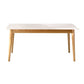 Contemporary Dining Room Table White Sintered Stone Table with 4 Oak Solid Wood Legs Clearhalo ' dining_table' 'Dining Tables & Seating' 'Dining Tables' 'furn' 'furn_dining_table' 'Furniture' 'furniture_dining_table' 'Kitchen & Dining Furniture' 'kitchen&dining_furn' 'kitchen' 'kitchen_dining_table' 1200x1200_8a4e7020-ce48-4d1f-bc77-96455f370cf6