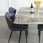 Rectangle 4-foot Dinner Table Modern Style Stone Dining Room Collection for Home Clearhalo 'Dining Tables & Seating' 'Dining Tables' 'dining_table' 'furn' 'furn_dining_table' 'Furniture' 'furniture_dining_table' 'Kitchen & Dining Furniture' 'kitchen' 'kitchen_dining_table' 1200x1200_8a52aba2-de77-4ffd-85db-60ed330a168e