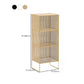 Glam Antique Finish Shelf Bookcase Metal Standard Bookshelf with Shelves
