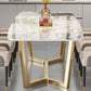 Luxury Sintered Stone Dining Table Rectangle Table with Trestle Base Clearhalo ' dining_table' 'Dining Tables & Seating' 'Dining Tables' 'furn' 'furn_dining_table' 'Furniture' 'furniture_dining_table' 'Kitchen & Dining Furniture' 'kitchen&dining_furn' 'kitchen' 'kitchen_dining_table' 1200x1200_8a55d0cc-7a61-4e7f-9281-7455e98ac322
