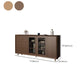 Glam Display Stand Display Stand Faux wood Curio Cabinet with Drawers