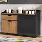 Modern Engineered Wood Sideboard Sliding Doors Sideboard for Living Room Clearhalo 'buffet_sideboard' 'Buffets & Sideboards' 'furn' 'furn_buffet_sideboard' 'Furniture' 'Kitchen & Dining Furniture' 1200x1200_8a5725eb-9ae7-4f0b-a1a2-785070183bf8