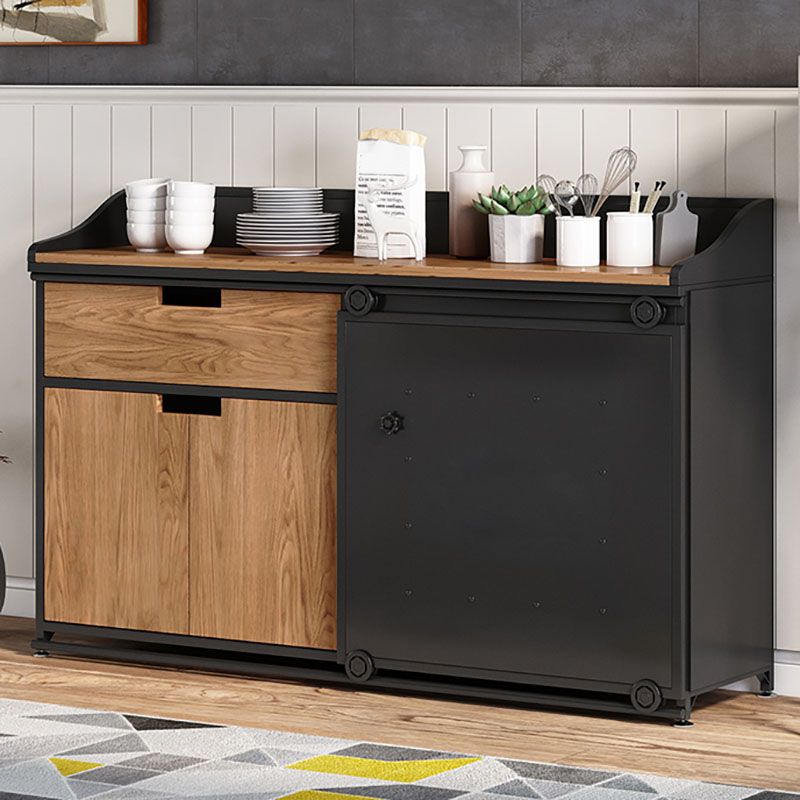 Modern Engineered Wood Sideboard Sliding Doors Sideboard for Living Room Clearhalo 'buffet_sideboard' 'Buffets & Sideboards' 'furn' 'furn_buffet_sideboard' 'Furniture' 'Kitchen & Dining Furniture' 1200x1200_8a5725eb-9ae7-4f0b-a1a2-785070183bf8