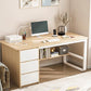 Zeitgenössischer Stil Engineered Wood Desk Rechteck Schreibtisch mit Schubladen für Büro