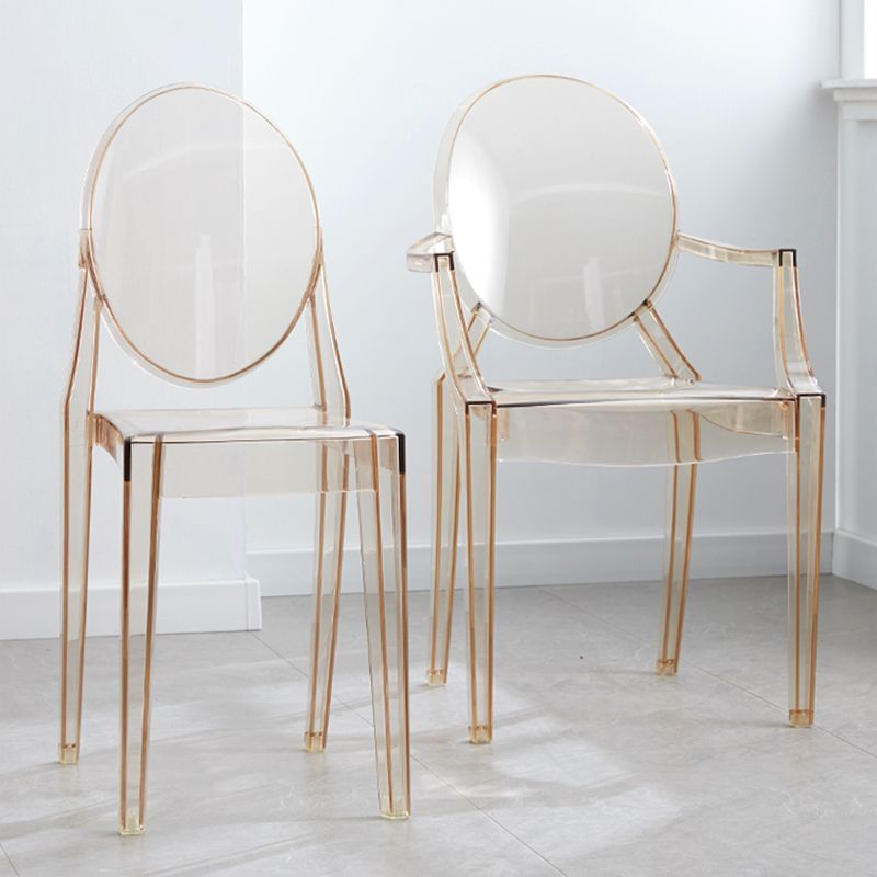Contemporary Style Plastic Arm Dining Chairs Open Back Stackable Side Chairs Clearhalo ' kitchen&dining_furn' 'Dining Chairs' 'Dining Tables & Seating' 'dining_chair' 'furn' 'furn_dining_chair' 'Furniture' 'furniture_dining_chair' 'Kitchen & Dining Furniture' 'kitchen' 1200x1200_8a5a165d-d8ad-487a-8ffa-c1617afbec63