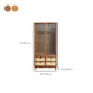 Solid Wood Wardrobe Armoire with Drawer Modern Wardrobe Closet