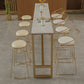 Glam Bar-height Table with Faux Marble Top Table for Patio Use Clearhalo 'Bar Furniture' 'Bar Tables' 'bar_tables' 'furn' 'furn_bar_tables' 'Furniture' 'Kitchen & Dining Furniture' 1200x1200_8a5a4065-7492-41f2-9978-ab9575967849