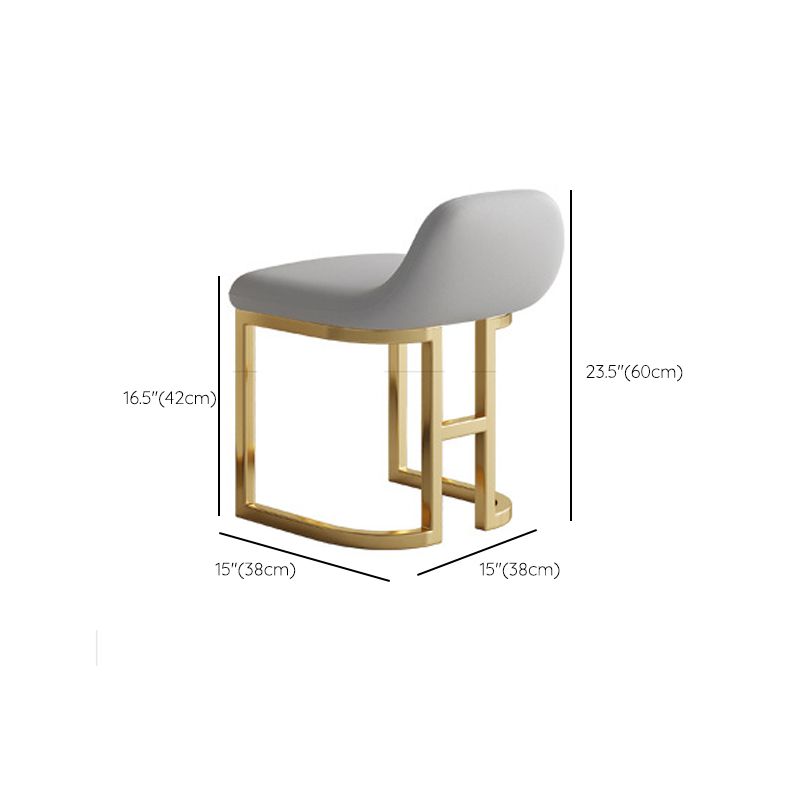 Bureau de vanité en verre de 15,74 "avec 5 tiroirs de rangement