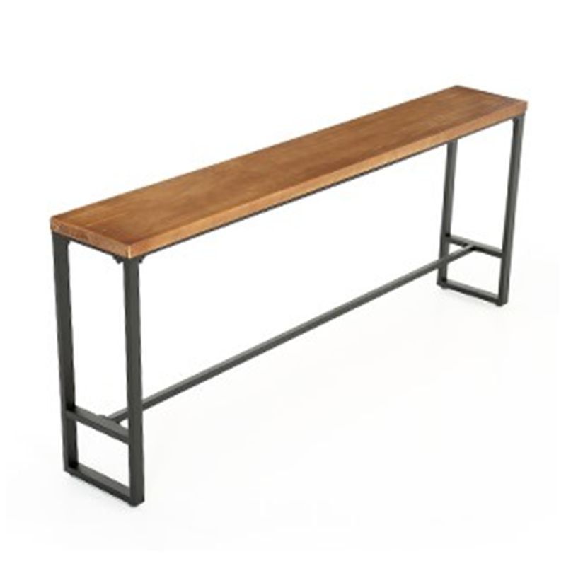 Tavolo da barra industriale da tavolo da barra industriale di rettangolo in legno in legno in legno