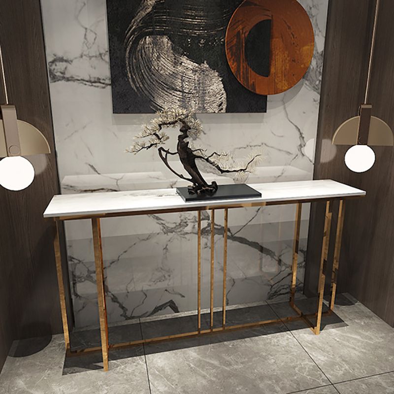 Tavolo console in marmo glam rettangolo di divani della console per hall