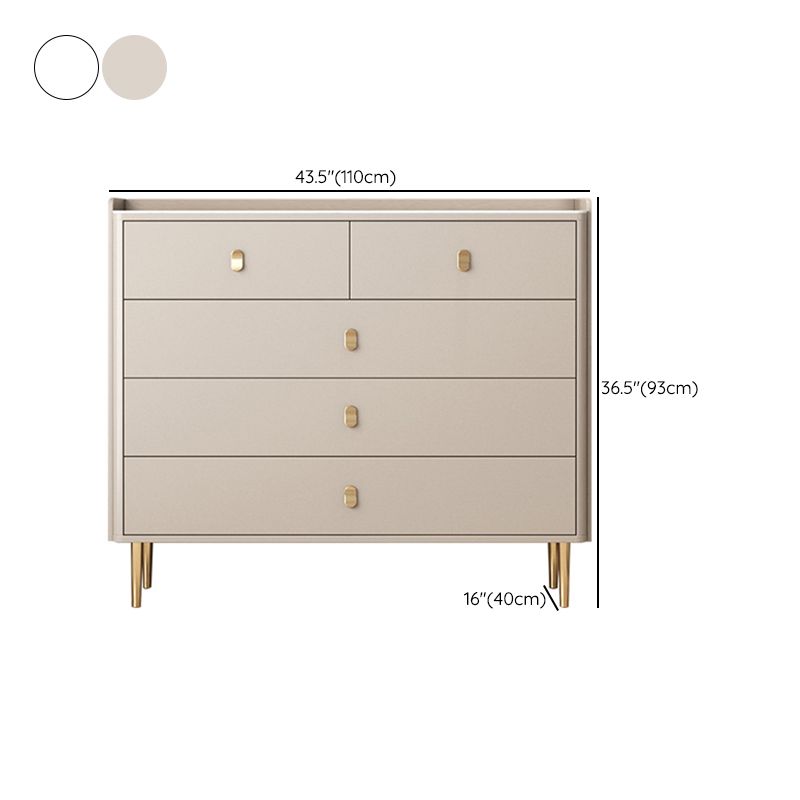 Cassettiera Glam orizzontale doppia in pietra con cassetti per camera da letto