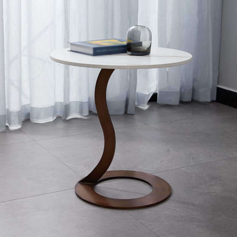 Metal Black Round Modern Block Side Table White Pedestal End Table Clearhalo 'Coffee & Accent Tables' 'End & Side Tables' 'end_side_table' 'end_side_tables' 'furn' 'furn_end_side_tables' 'Furniture' 'furniture_end_side_table' 'Living Room Furniture' 1200x1200_8a5fbfa2-646a-4466-9f73-70c52857281d