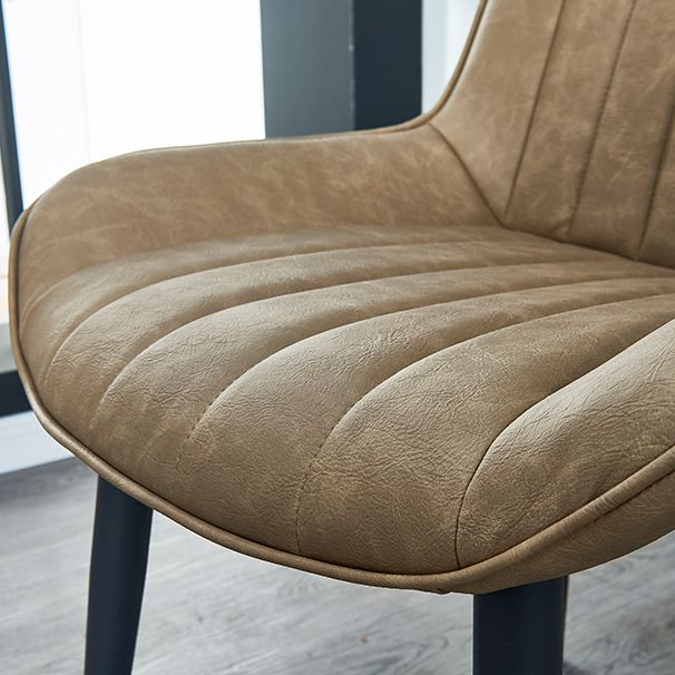 Indoor Scandinavian Side Chair Metal Upholstered Solid Back Dining Room Chair Clearhalo ' kitchen&dining_furn' 'Dining Chairs' 'Dining Tables & Seating' 'dining_chair' 'furn' 'furn_dining_chair' 'Furniture' 'furniture_dining_chair' 'Kitchen & Dining Furniture' 'kitchen' 1200x1200_8a6294cc-f630-4be0-a3aa-912e2ad7bbef