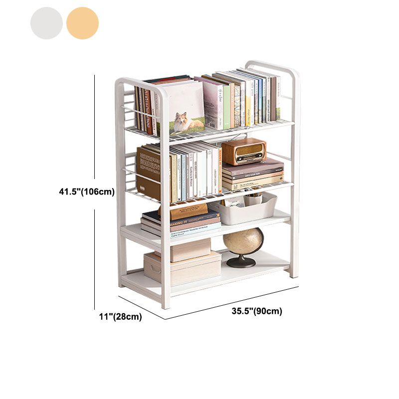 Metal Bookcase Matter Finish Contemporary Etagere Shelf Bookcase Clearhalo 'Bookcases' 'furn' 'furn_bookcases' 'Furniture' 'Office Furniture' 1200x1200_8a63035b-821d-456d-82f0-ae6ad0c04b1e