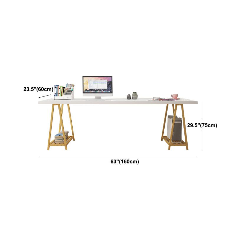 Manufactured Wood Rectangle Writing Desk Home Glam Office Desk Clearhalo 'furn' 'furn_office_desk' 'Furniture' 'Office Desks' 'Office Furniture' 'office_desk' 1200x1200_8a63b3d3-5a23-449d-9d79-2a404a8c4c84