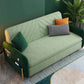 31.69" Square Arm Sleeper Scandinavian Styled Sleeper Sofa Bed in Green