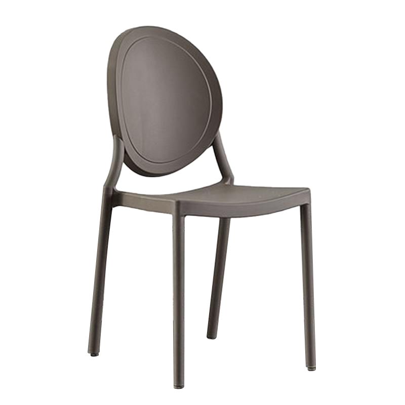 Plastic Modern Chair 16.1" Wide King Louis Back Side Chair Set