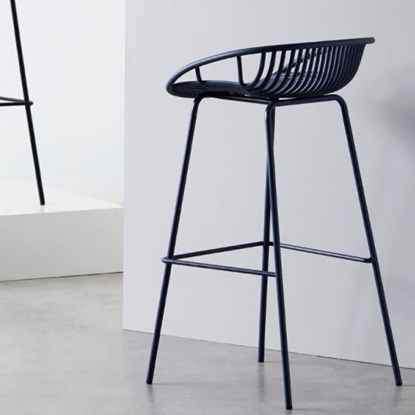 Modern Style Bar-stool Metal Counter Bar Stool with Metal Legs for Kitchen Clearhalo 'Bar Furniture' 'Bar Stools' 'bar_stools' 'furn' 'furn_bar_stools' 'Furniture' 'furniture_bar_stools' 'Kitchen & Dining Furniture' 1200x1200_8a67a276-d119-4f41-9152-d2559027c18d