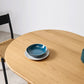 Oval Solid Wood Dining Table Double Pedestal Table in Natural