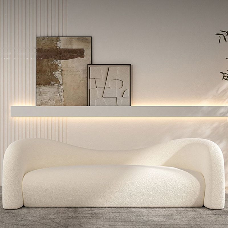 Sofá estándar de la tela de tela de tela de camello contemporánea