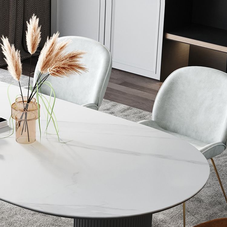 Metal Contemporary Free Form Table White Sintered Stone Table for Dining Room Clearhalo ' dining_table' 'Dining Tables & Seating' 'Dining Tables' 'furn' 'furn_dining_table' 'Furniture' 'furniture_dining_table' 'Kitchen & Dining Furniture' 'kitchen&dining_furn' 'kitchen' 'kitchen_dining_table' 1200x1200_8a6a2acf-01ce-40f9-97da-ca4ac5d5a1d0