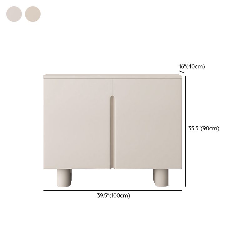 Servidor contemporáneo de comedor de madera de Faux Server con luces para el comedor