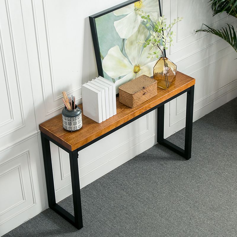 Table de acento de madera moderna de mediados de siglo Mesa de consola rectangular