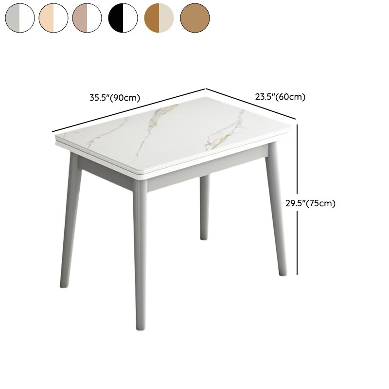 Moderne gehard stenen top eetkamer set 4 poten basis voor keuken