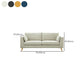 Contemporary 32.67" H Cotton Blend Square Arm Sofa for Living Room