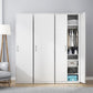White Contemporary Non-Hanging Armoire Steel Home Cabinet with Door Clearhalo 'Armoires & Wardrobes' 'armoires_wardrobes' 'Bedroom Furniture' 'furn' 'furn_armoires_wardrobes' 'Furniture' 1200x1200_8a6d7cb9-50c9-49e7-a4d4-759be2308d53