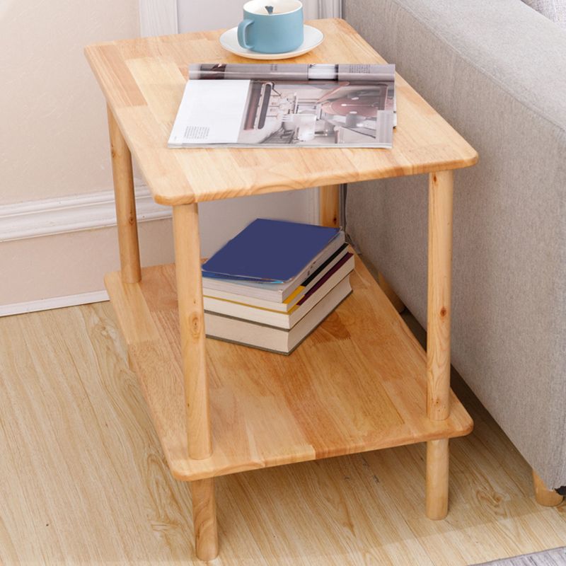 Rectangular Accent Side Table Solid Wood Living Room End Table with Storage Clearhalo 'Coffee & Accent Tables' 'End & Side Tables' 'end_side_tables' 'furn' 'furn_end_side_tables' 'Furniture' 'Living Room Furniture' 1200x1200_8a6d7f5a-80ba-407b-990a-00b2781c09cb