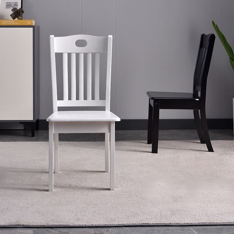 Home Armless Dining Chairs Slat Back Side Chair with Wood Legs (Set of 2) Clearhalo ' kitchen&dining_furn' 'Dining Chairs' 'Dining Tables & Seating' 'dining_chair' 'furn' 'furn_dining_chair' 'Furniture' 'furniture_dining_chair' 'Kitchen & Dining Furniture' 'kitchen' 1200x1200_8a6dfa3f-ebe0-4f87-8f36-cfa8f3738cfb