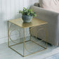 Brass Iron Frame Coffee Table Mid-Century Modern 17.7" W Square Cocktail Table Clearhalo 'Coffee & Accent Tables' 'Coffee Tables' 'coffee_tables' 'furn' 'furn_coffee_tables' 'Furniture' 'Living Room Furniture' 1200x1200_8a6eaef3-7eee-4679-995e-69c5d4673e94