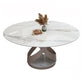 Glam Sintered Stone White Table Round Shape Standard Dining Table for Kitchen Clearhalo ' dining_table' 'Dining Tables & Seating' 'Dining Tables' 'furn' 'furn_dining_table' 'Furniture' 'furniture_dining_table' 'Kitchen & Dining Furniture' 'kitchen&dining_furn' 'kitchen' 'kitchen_dining_table' 1200x1200_8a6f8f7d-367e-46ac-9e9a-65ce7a609f03