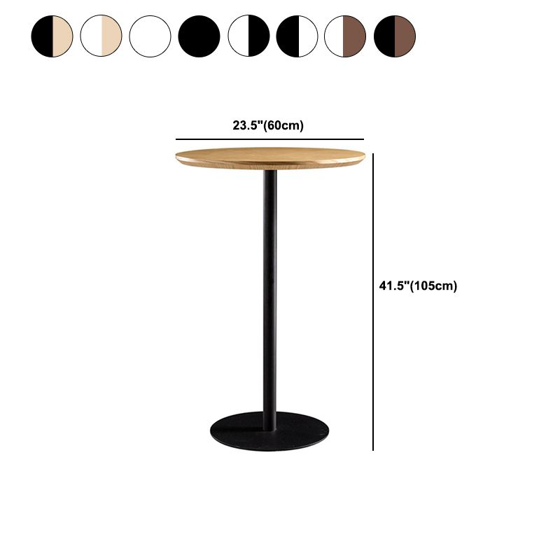 41.3"H Modern Pub Table Solid Wood Bar Height Round Bar Table Clearhalo 'Bar Furniture' 'Bar Tables' 'bar_tables' 'furn' 'furn_bar_tables' 'Furniture' 'Kitchen & Dining Furniture' 1200x1200_8a7070d7-7222-4a8b-8d43-4aa7b346e609