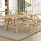 Modern 1/4/5 Pieces Dining Set Rectangle Pine Wood Dining Table for Dining Room Clearhalo 'Dining Room Sets' 'Dining Tables & Seating' 'dining_room_set' 'furn' 'furn_dining_room_set' 'Furniture' 'furniture_dining_room_set' 'Kitchen & Dining Furniture' 'kitchen&dining_furn' 'kitchen' 1200x1200_8a710b69-804a-4f4d-bb0c-2a0608320ee0