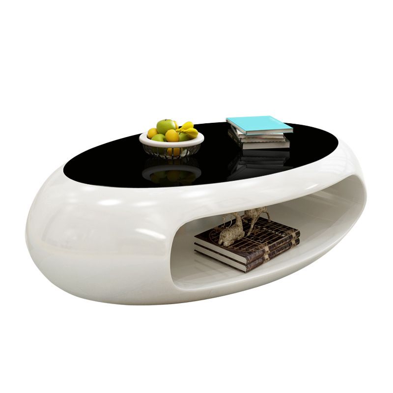 Eigentijdse ovale cocktail Tabel 1 enkele vlekbestendige salontafel