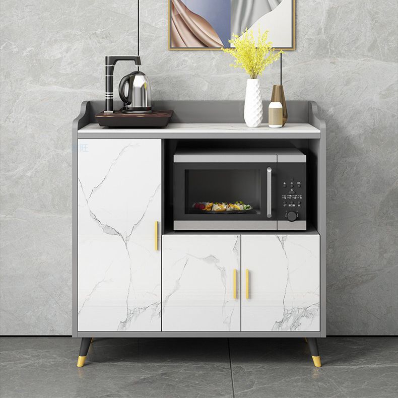 MODERNA PIETRO DELLA PIETTA 38,5 "H Server buffet per sala da pranzo a buffet con archiviazione con archiviazione