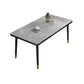 Rectangle Stone Top Dining Table Glam Style Kitchen Dining Table Clearhalo 'Dining Tables & Seating' 'Dining Tables' 'dining_table' 'furn' 'furn_dining_table' 'Furniture' 'Kitchen & Dining Furniture' 1200x1200_8a745546-d864-49db-89f3-7a0d0596ceb8