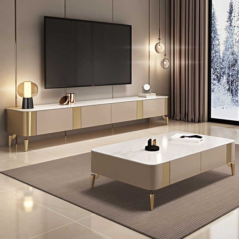 Contemporary TV Stand Console Stone TV Media Console with Drawers Clearhalo 'furn' 'furn_tv_stands_entertainment_centers' 'Furniture' 'Living Room Furniture' 'TV Stands & Entertainment Centers' 'TV Stands & Media Storage Furniture' 'tv_stands_entertainment_centers' 1200x1200_8a746490-b9f4-4a0a-9f83-b814bf4316c2